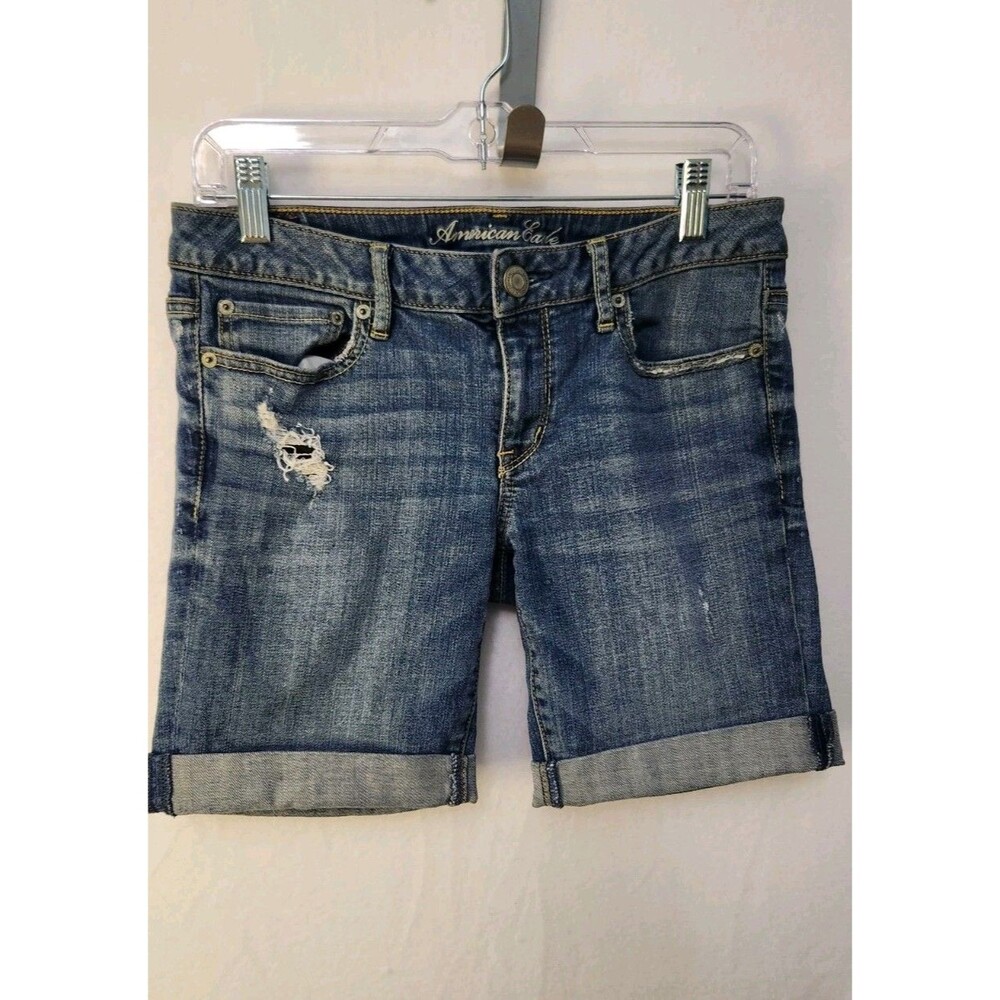 American Eagle Jean Shorts Women 31 Waist Distressed Trash Cut Offs